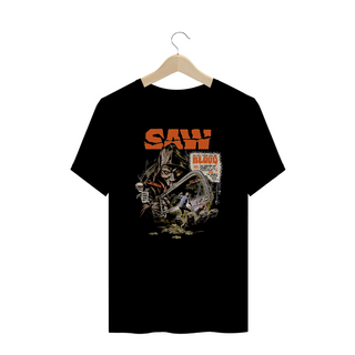 Camiseta Plus Size Jogos Mortais SAW Filme Terror Estampa Exclusiva