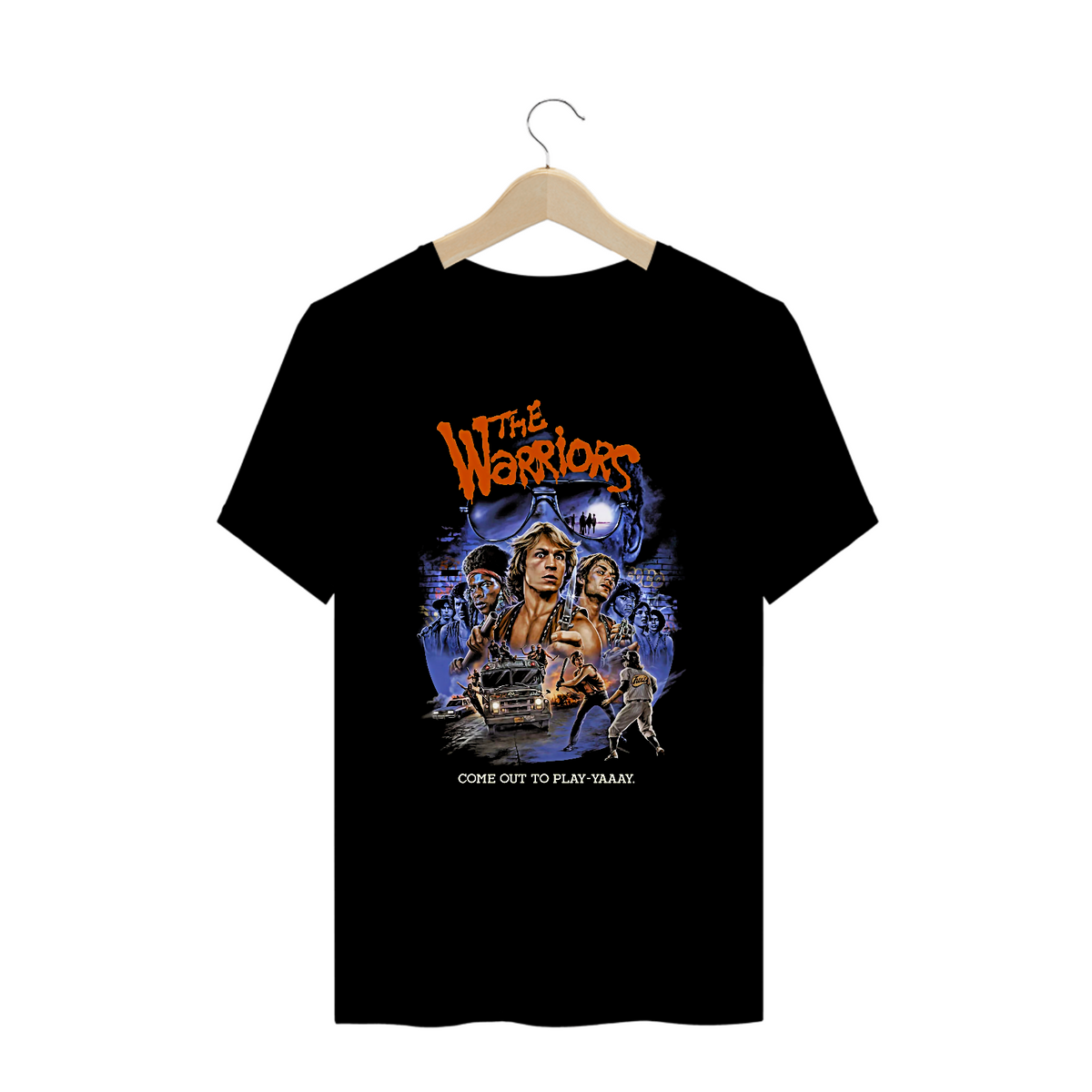 Nome do produto: Camiseta Plus Size Os Selvagens da Noite Filme The Warriors Estampa Exclusiva