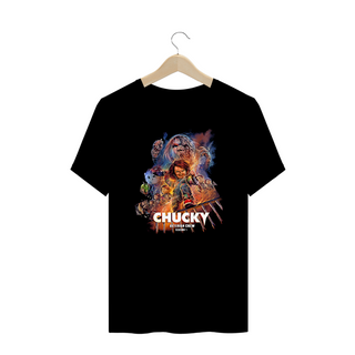 Camiseta Plus Size Chucky Série Terror Estampa Exclusiva