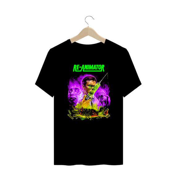 Camiseta Plus Size Re-Animator Filme Terror Estampa Exclusiva