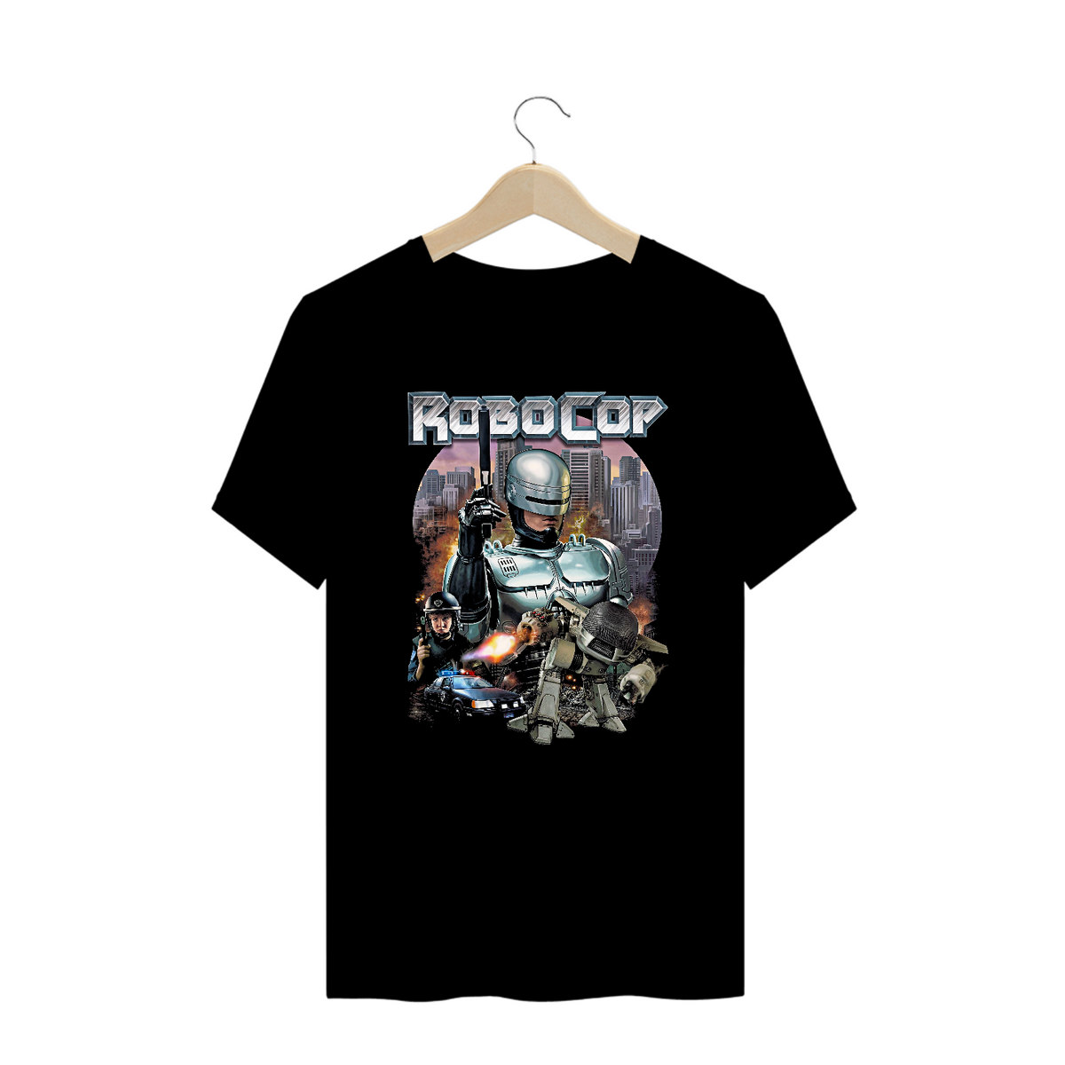 Nome do produto: Camiseta Plus Size ROBOCOP Filme Estampa Exclusiva