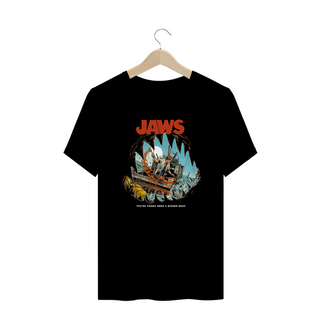 Camiseta Plus Size Tubarão JAWS Filme Terror Estampa Exclusiva
