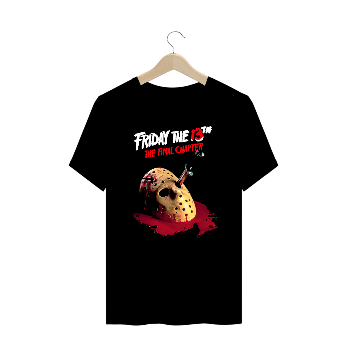 Nome do produto: Camiseta Plus Size Sexta Feira 13 Capítulo Final Capa Filme Terror