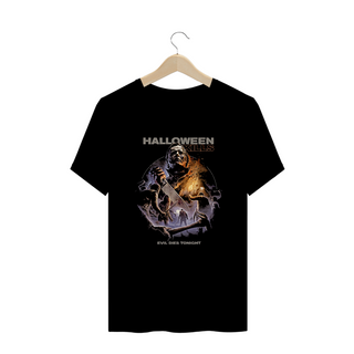 Camiseta Plus Size Halloween Kills - O Mal Morre Esta noite Filme Terror Estampa Exclusiva