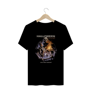 Nome do produtoCamiseta Plus Size Halloween Kills - O Mal Morre Esta noite Filme Terror Estampa Exclusiva