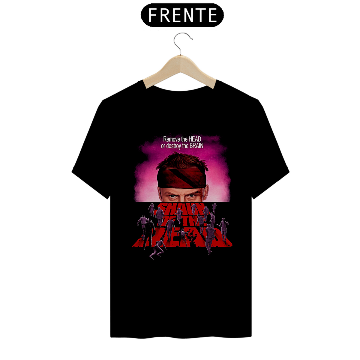 Nome do produto: Camiseta Todo Mundo Quase Morto Estampa Filme Terror