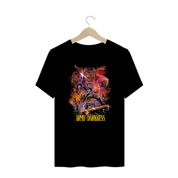 Camiseta Plus Size Uma Noite Alucinante 3 Filme Evil Dead Terror 