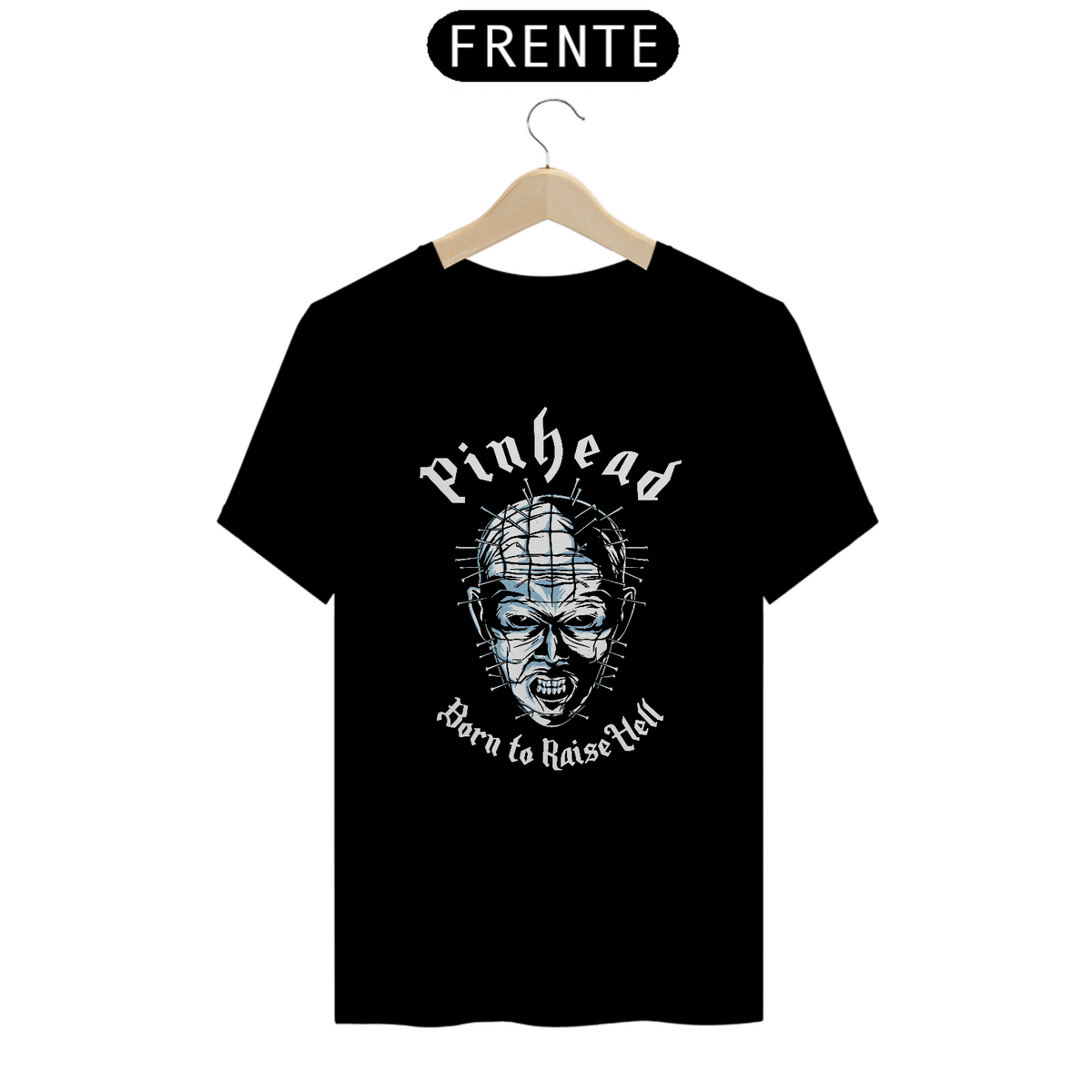 Nome do produto: Camiseta HellRaiser Estampa ROCK HORROR 