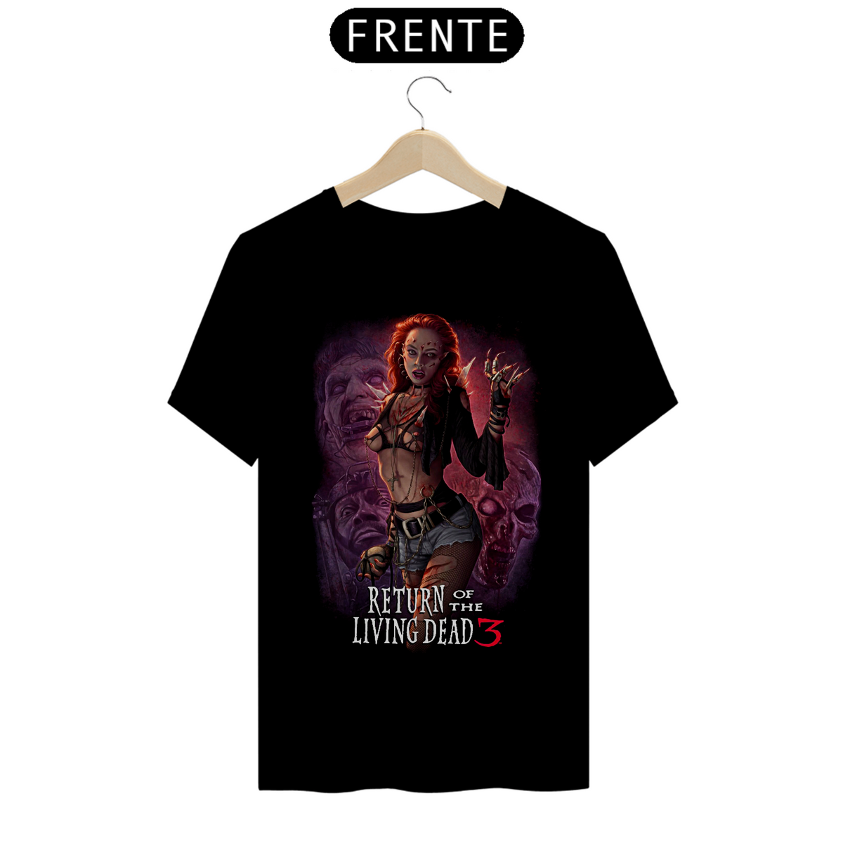 Nome do produto: Camiseta A Volta dos Mortos Vivos 3 Estampa 2# Filme Terror 