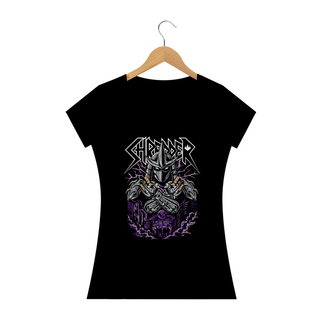 Camiseta Feminina Destruidor Tartarugas Ninja Estampa GEEK ROCK