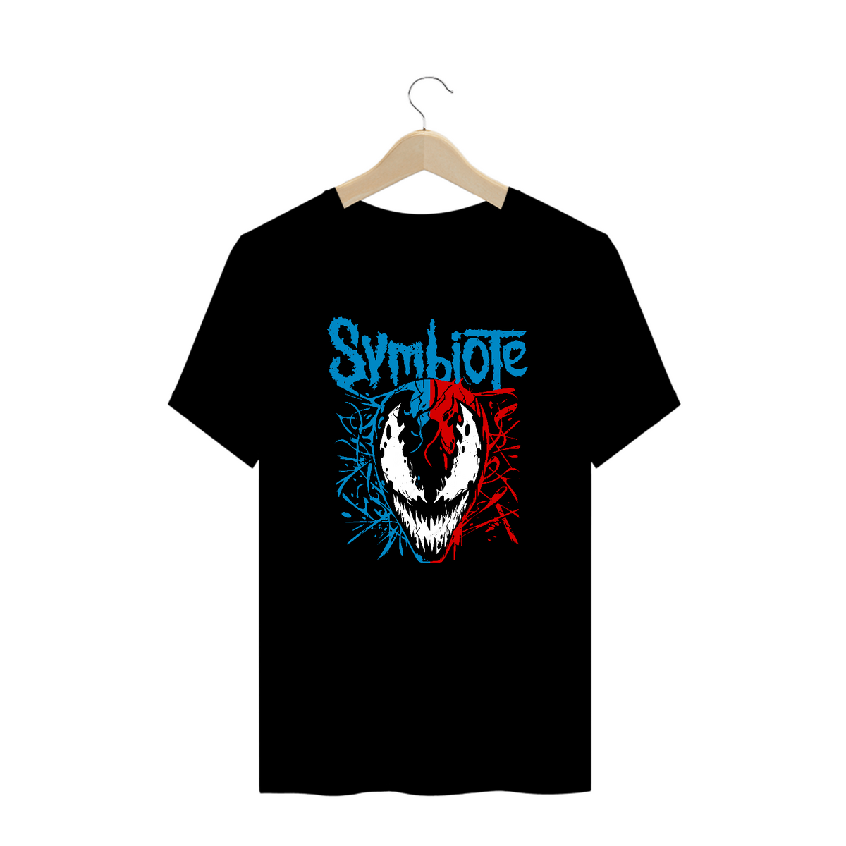 Nome do produto: Camiseta Plus Size Venom Carnage Symbiote Spider-Man Estampa GEEK ROCK