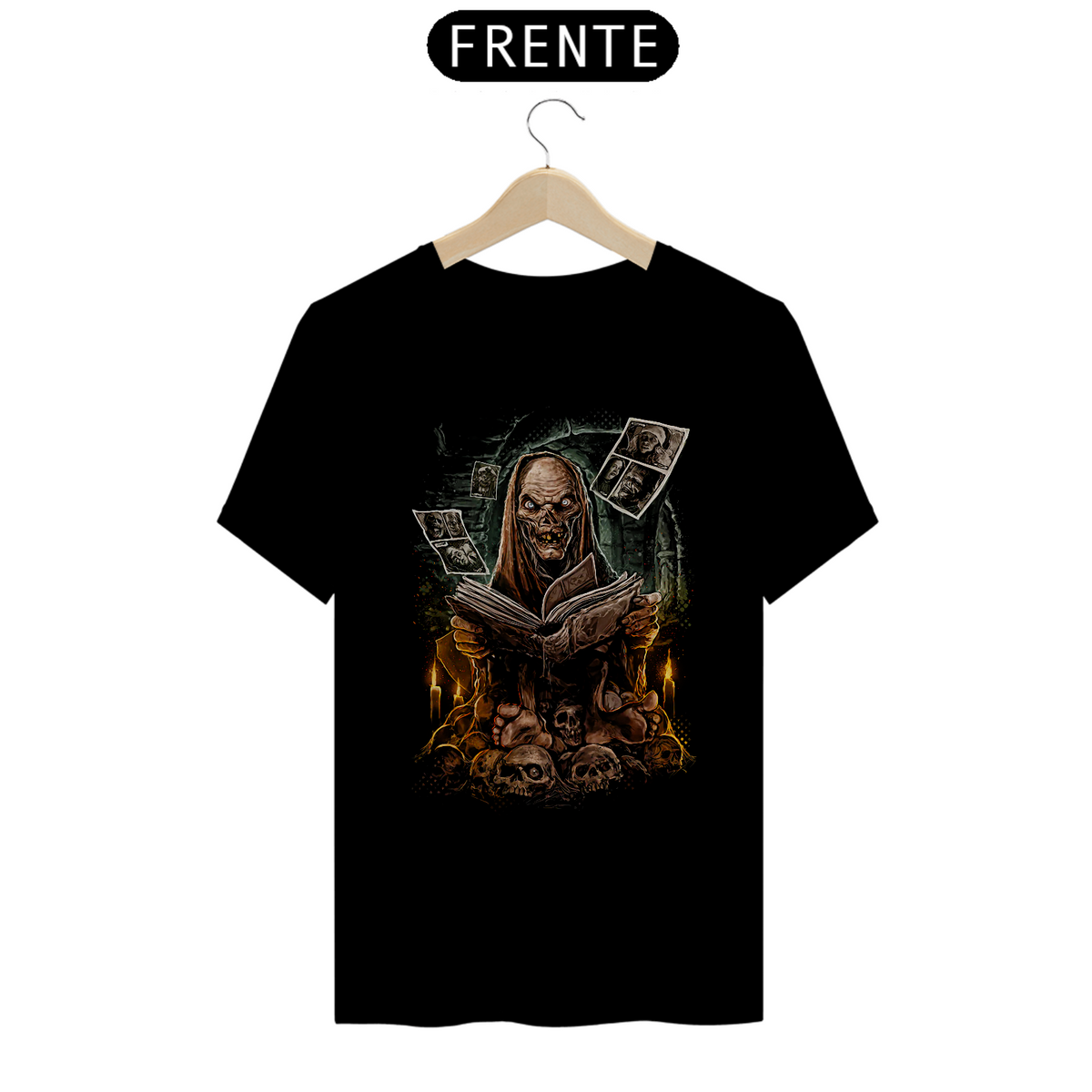 Nome do produto: Camiseta Cryptkeeper Filme Contos da Cripta Terror Estampa Exclusiva