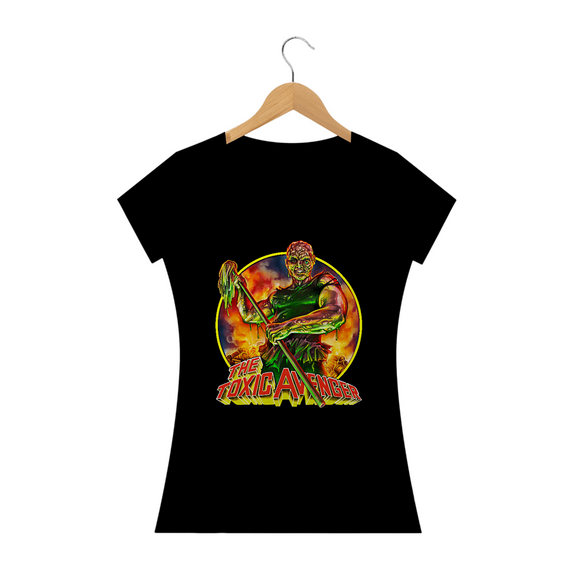 Camiseta Feminina The Toxic Avenger Estampa Filme Terror 