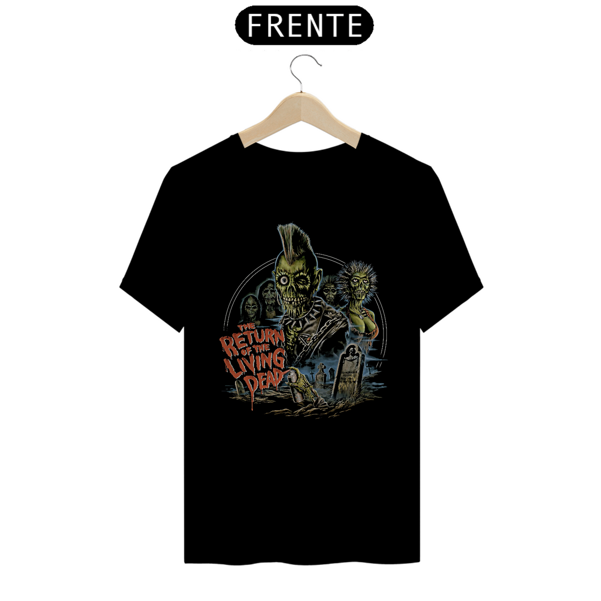 Nome do produto: Camiseta A Volta dos Mortos Vivos Estampa Filme Terror 
