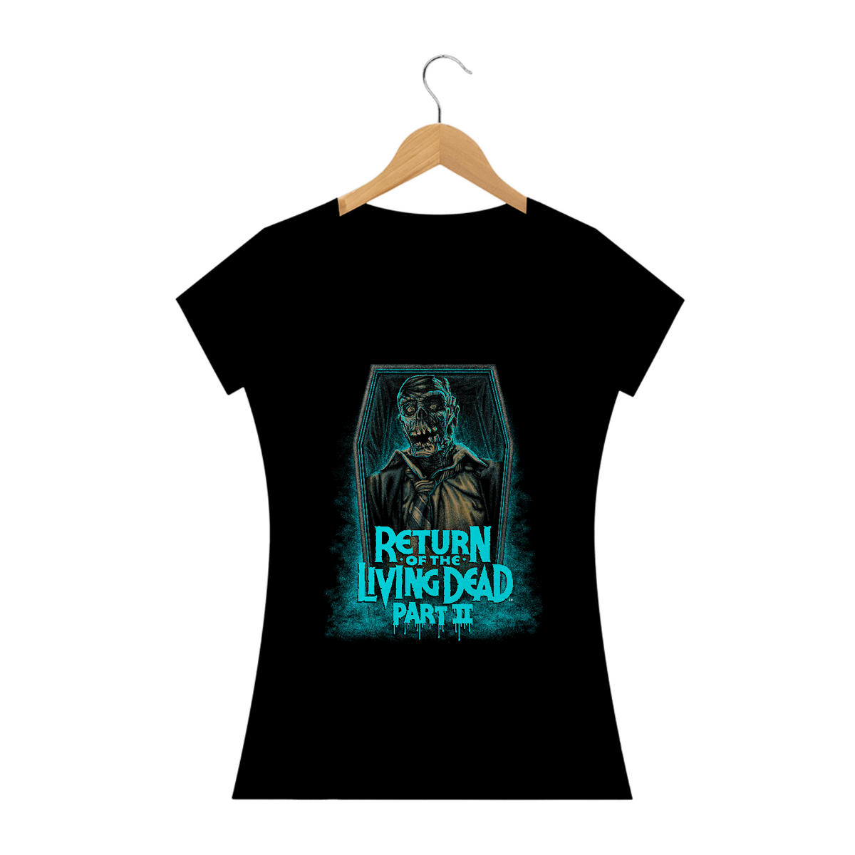 Nome do produto: Camiseta Feminina A Volta dos Mortos Vivos 2 Estampa Filme Terror