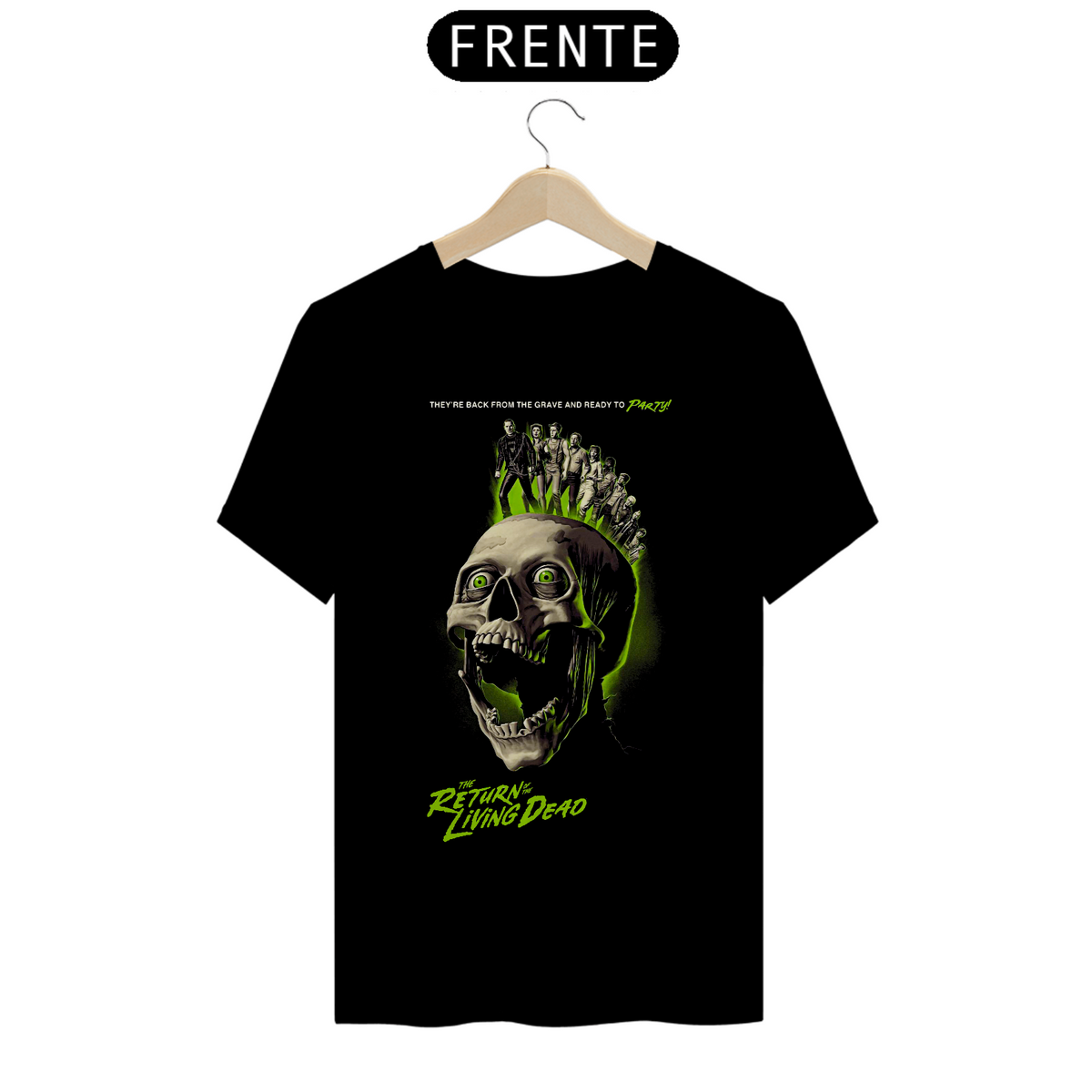 Nome do produto: Camiseta A Volta dos Mortos Vivos PARTY Estampa Filme Terror 