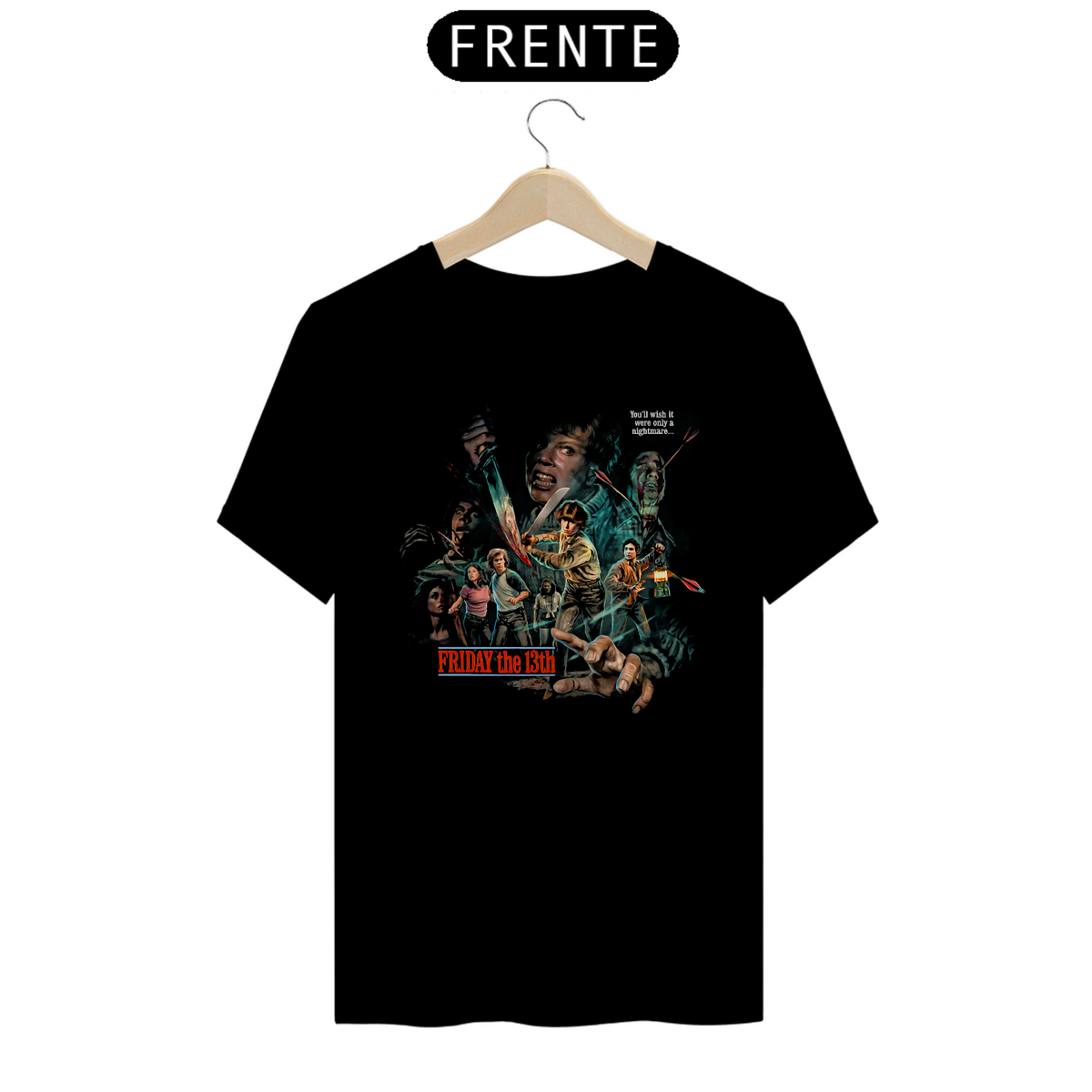 Nome do produto: Camiseta Sexta Feira 13 Filme 1980 Terror Estampa Exclusiva