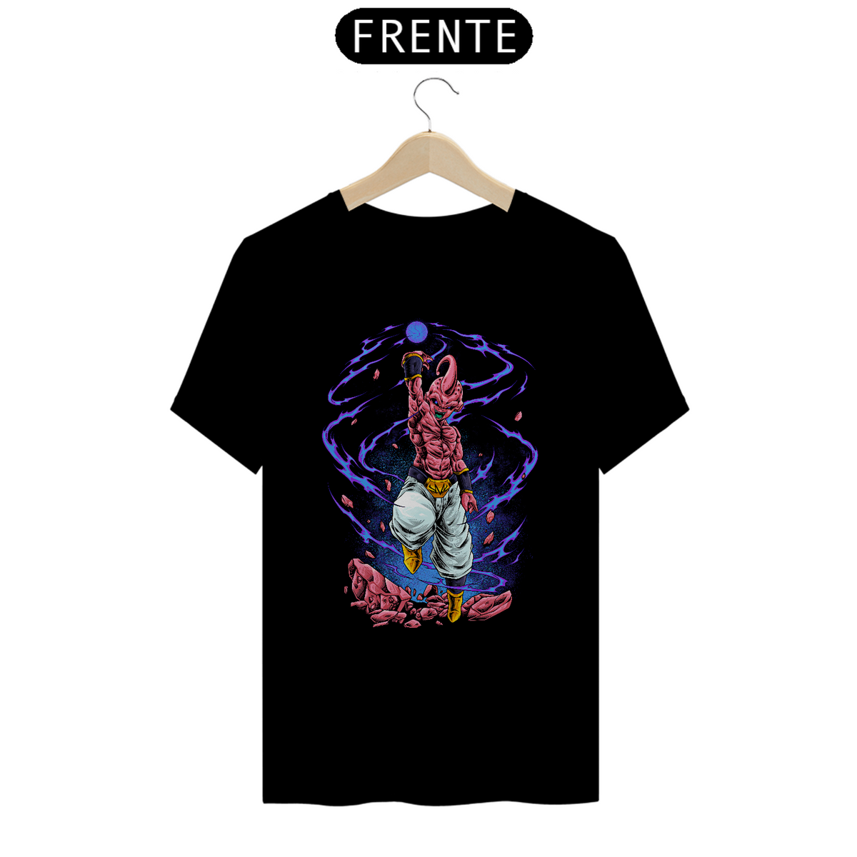 Nome do produto: Camiseta Explosão de Energia Majin Boo Kid - Dragon Ball Z Estampa Anime