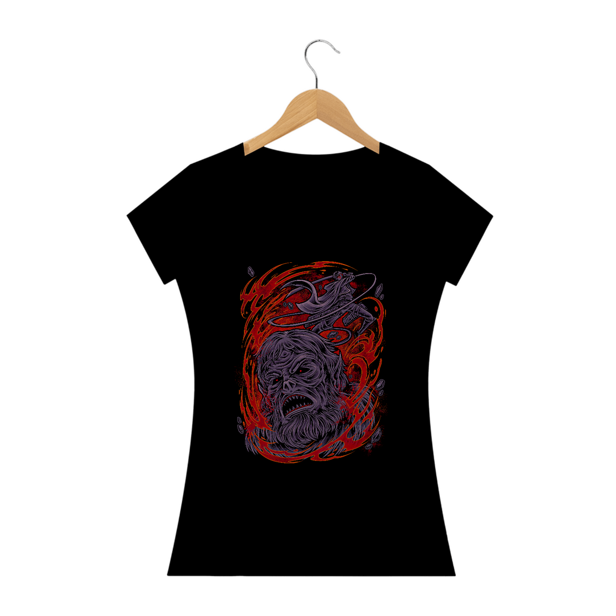 Nome do produto: Camiseta Feminina Domínio Sobre os Titãs - Attack on Titan Estampa Anime