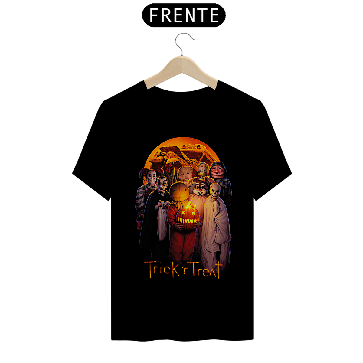 Nome do produto: Camiseta Contos do Dia das Bruxas Estampa Filme Terror
