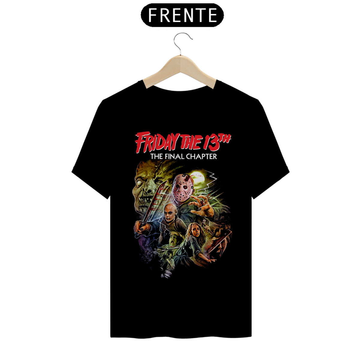 Nome do produto: Camiseta Sexta Feira 13 Capítulo Final Estampa Filme Terror