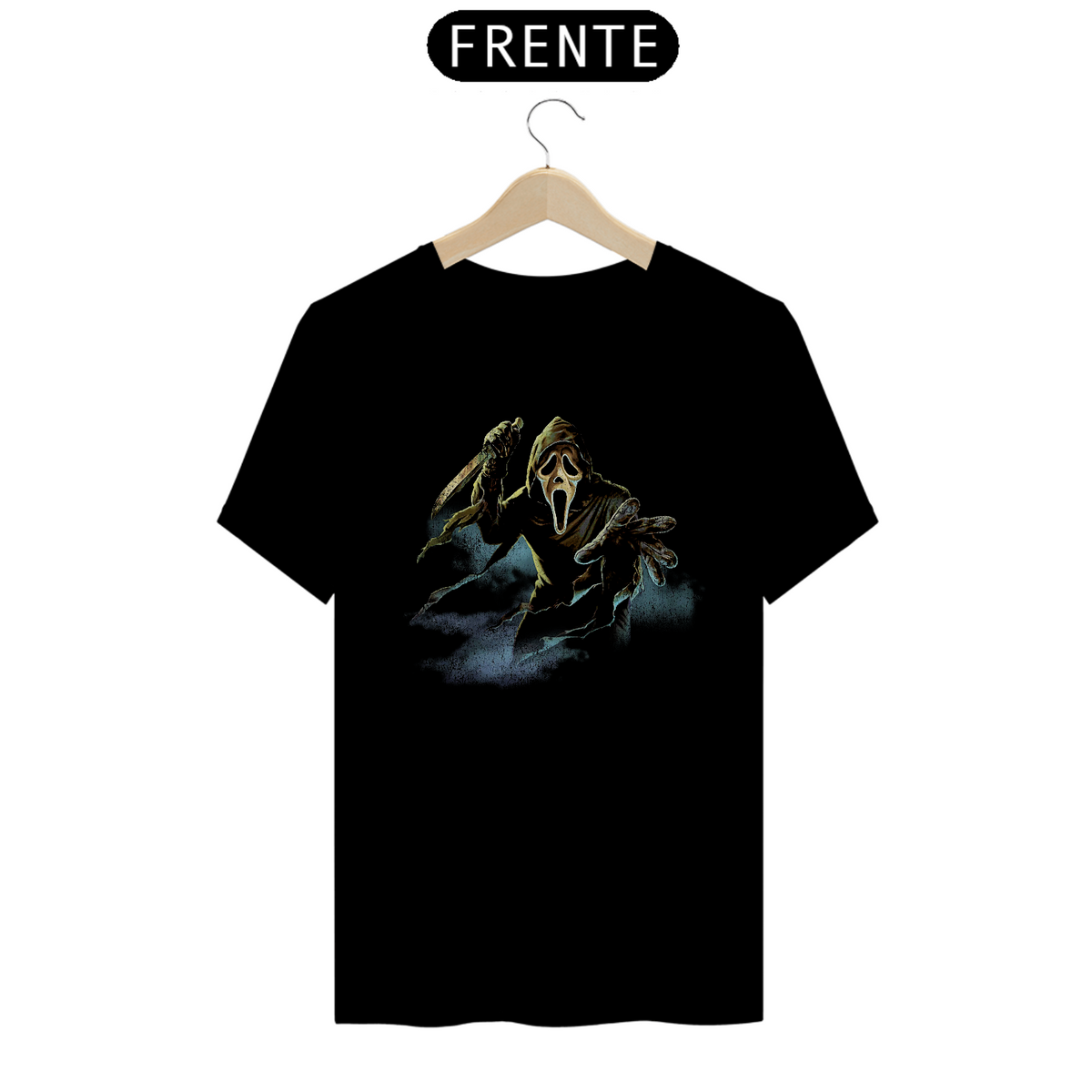 Nome do produto: Camiseta Ghostaface Filme Pânico Terror Estampa Exclusiva