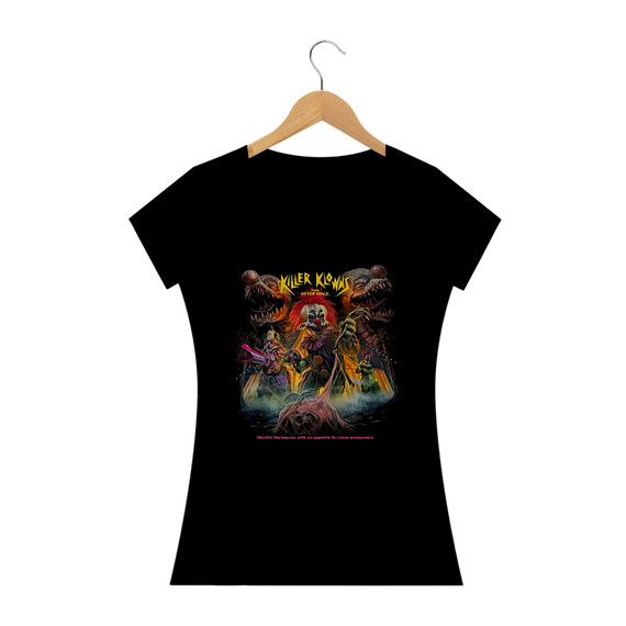 Camiseta Feminina Palhaços Assassinos Estampa 2# Filme Terror