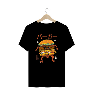 Camiseta Plus Size hambúrguer Yokai Estampa Japonesa