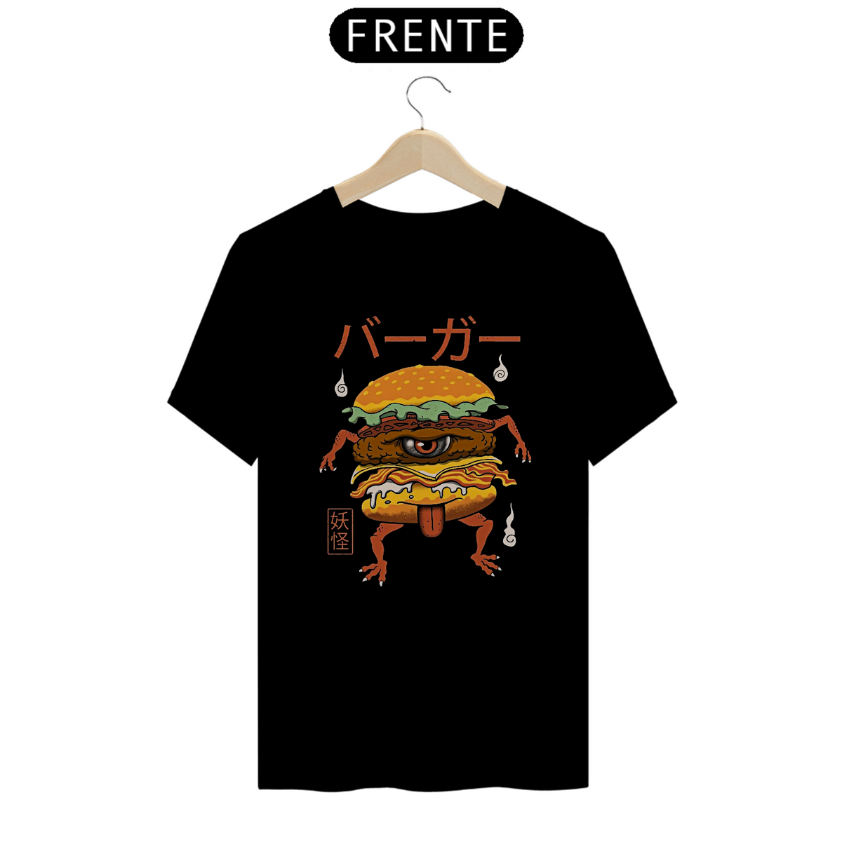 Nome do produto: Camiseta hambúrguer Yokai Estampa Japonesa