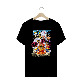 Camiseta Plus Size One Piece Luffy Estampa Anime 