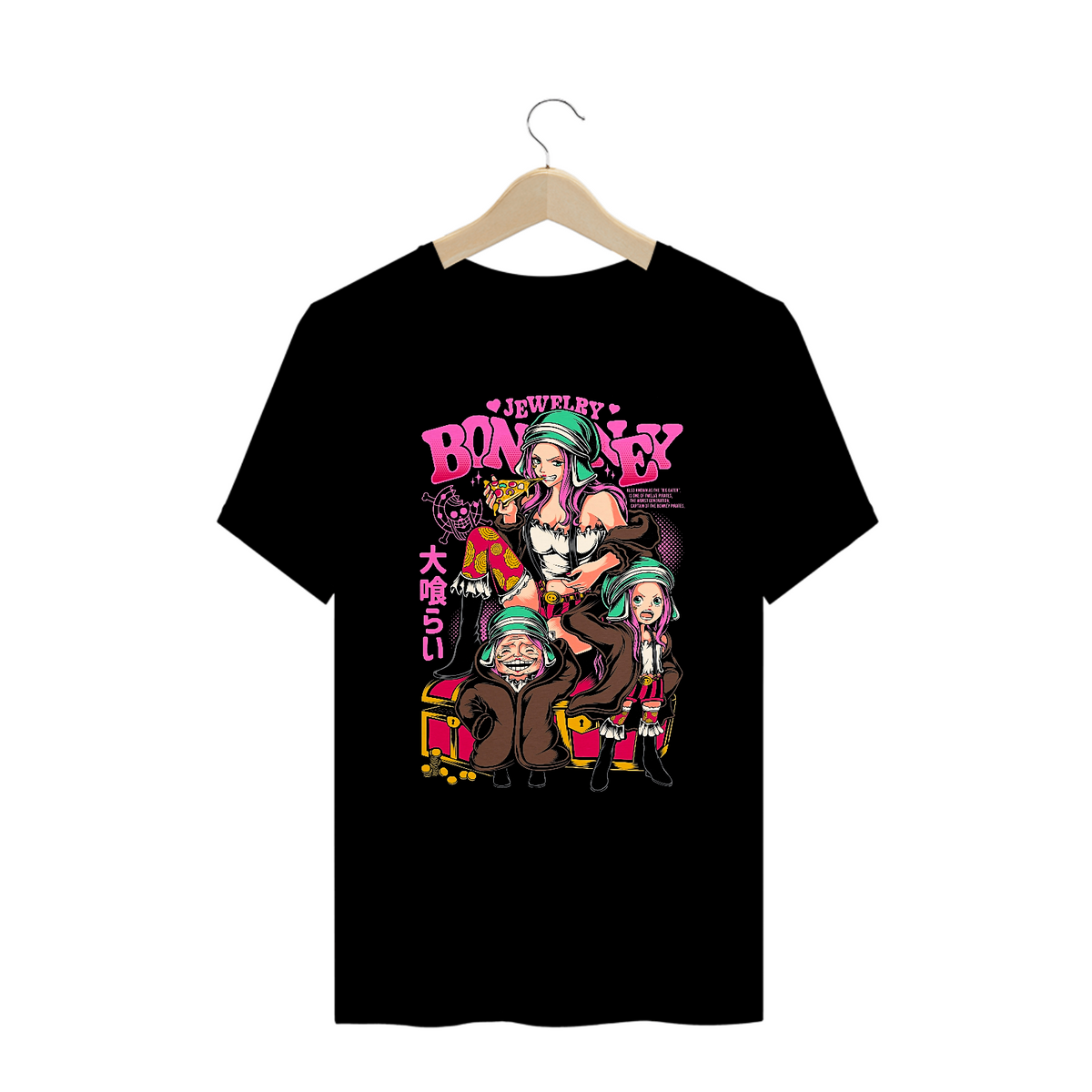 Nome do produto: Camiseta Plus Size Jewelry Bonney One Piece Estampa Anime 