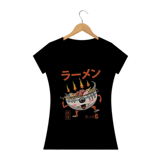 Camiseta Feminina Lámen Yokai Estampa Japonesa