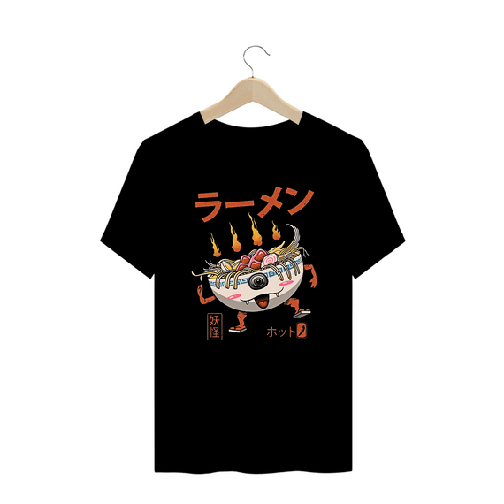 Camiseta Plus Size Lámen Yokai Estampa Japonesa