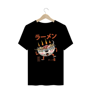 Camiseta Plus Size Lámen Yokai Estampa Japonesa