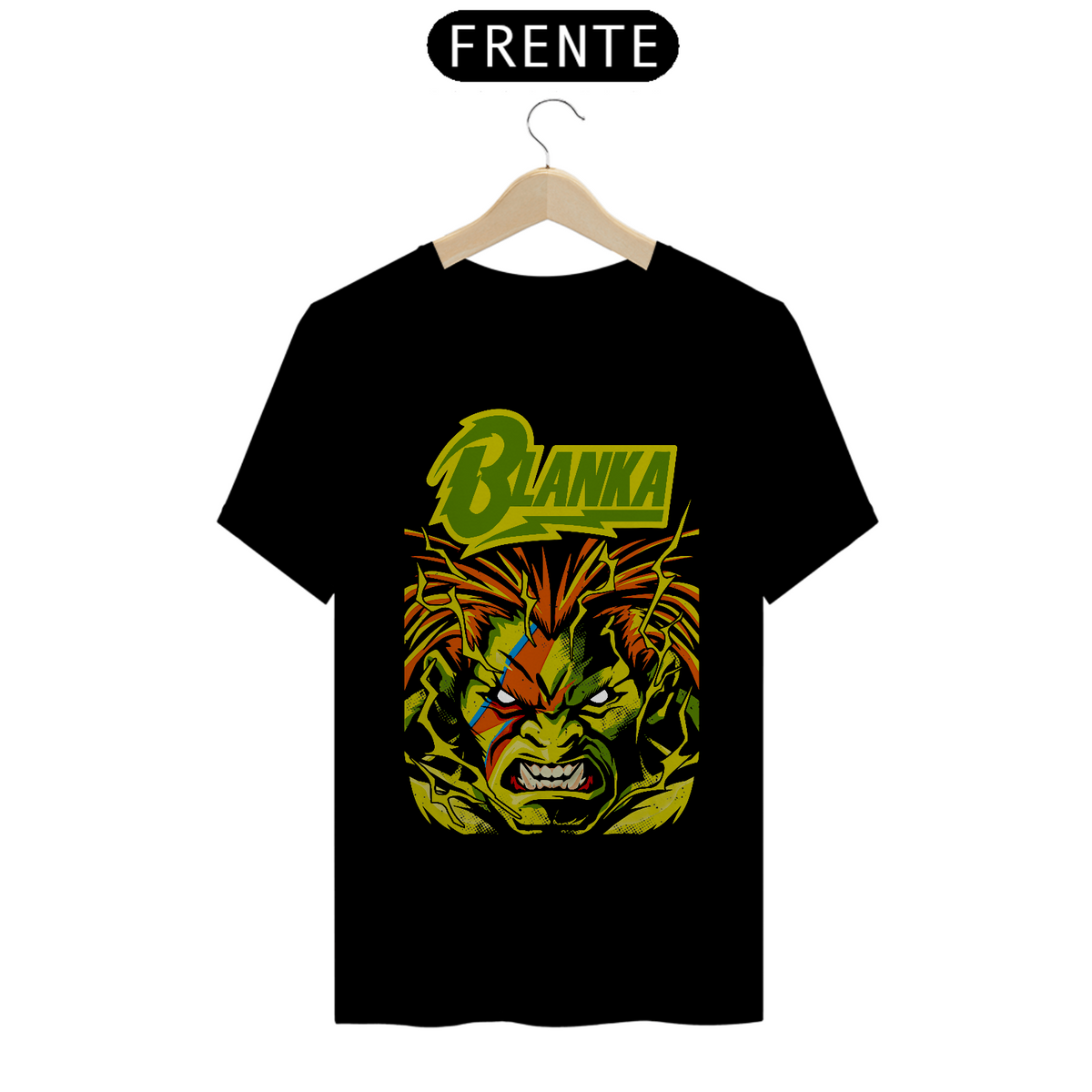 Nome do produto: Camiseta Street Fighter Blanka Estampa GAME GEEK ROCK