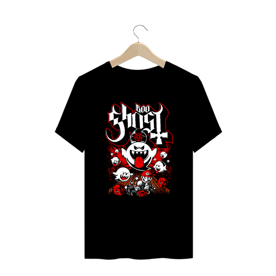 Camiseta Plus Size Super Mario Ghost Boo Estampa GAME GEEK ROCK