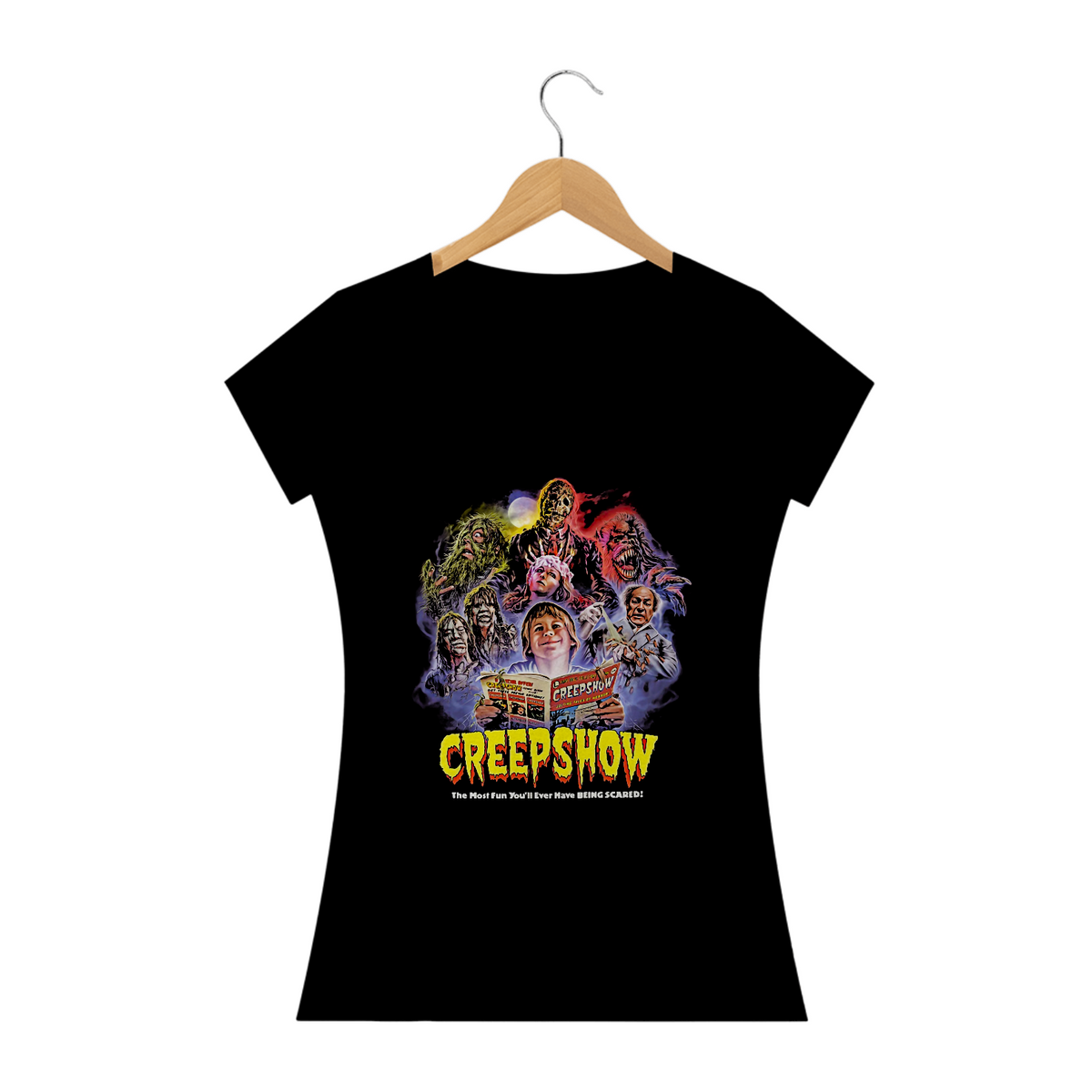 Nome do produto: Camiseta Feminina Creepshow Estampa Filme Terror