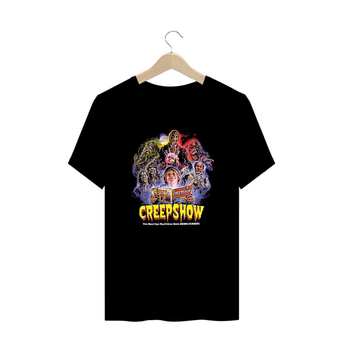 Nome do produto: Camiseta Plus Size Creepshow Estampa Filme Terror