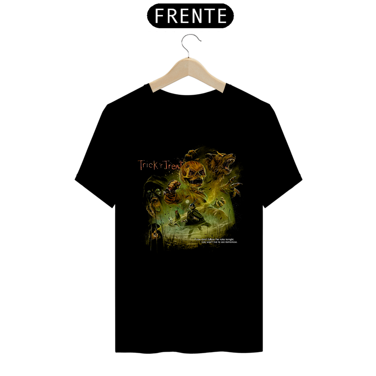 Nome do produto: Camiseta Contos do Dia das Bruxas Estampa Filme Terror