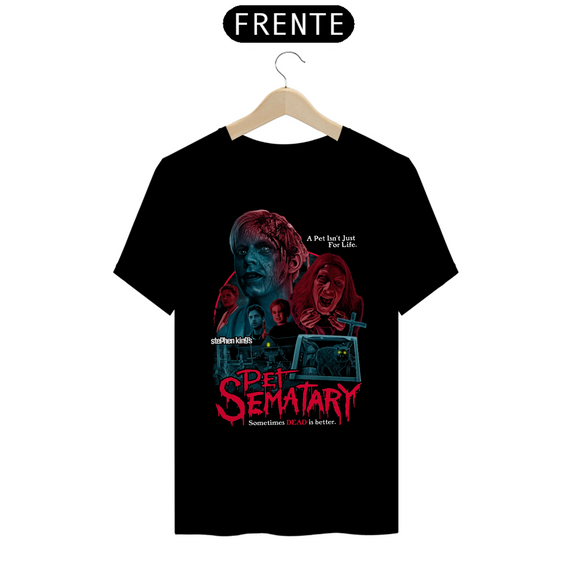 Camiseta Cemitério Maldito Estampa Filme Terror