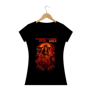 Camiseta Feminina Um Drink no Inferno Estampa Filme Terror
