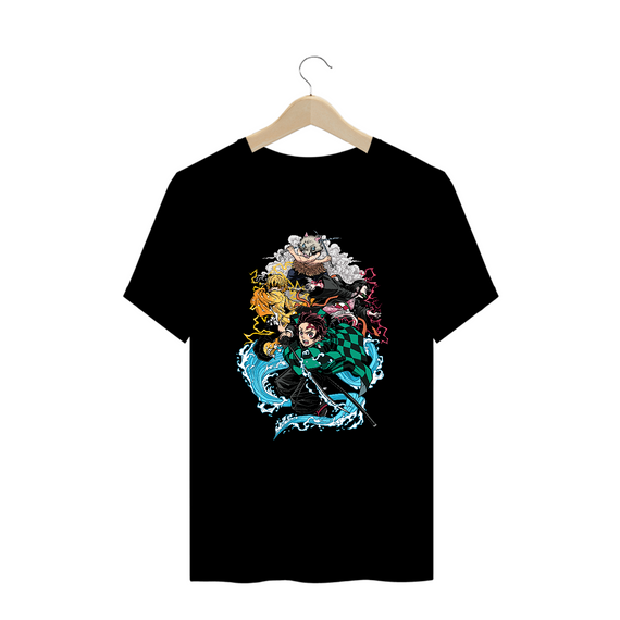 Camiseta Plus Size Demon Slayer Estampa Anime