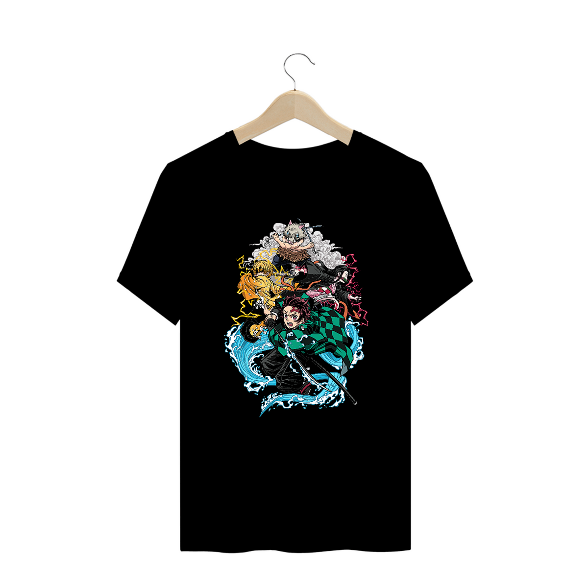 Nome do produto: Camiseta Plus Size Demon Slayer Estampa Anime