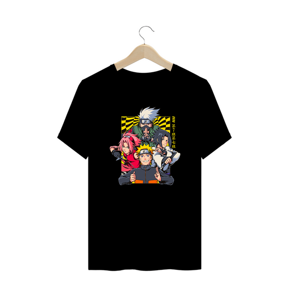 Camiseta Plus Size Naruto Estampa Anime