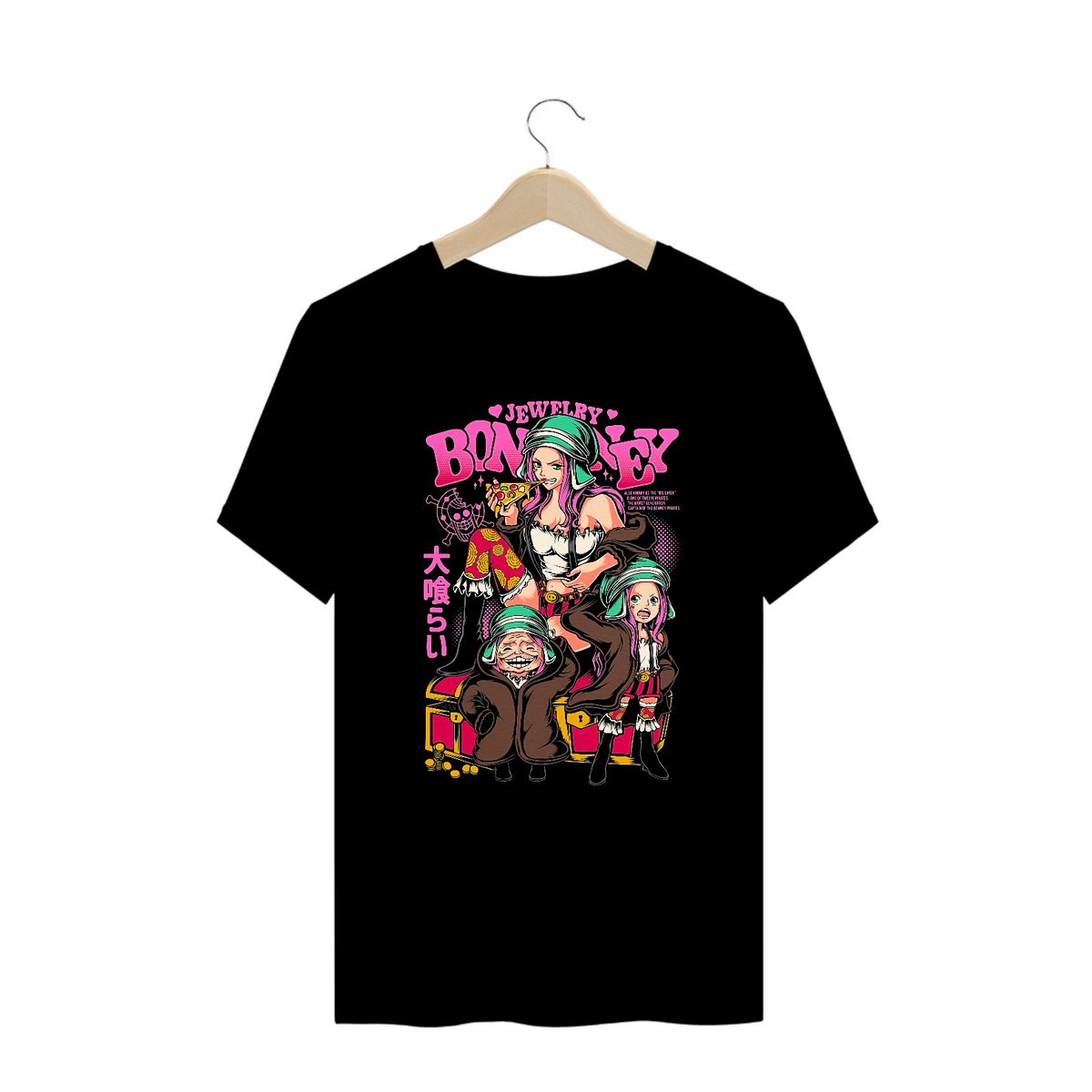 Nome do produto: Camiseta Plus Size Jewelry Bonney One Piece Estampa Anime