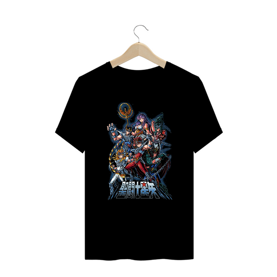 Camiseta Plus Size Os Cavaleiros do Zodíaco Saint Seiya Estampa Anime