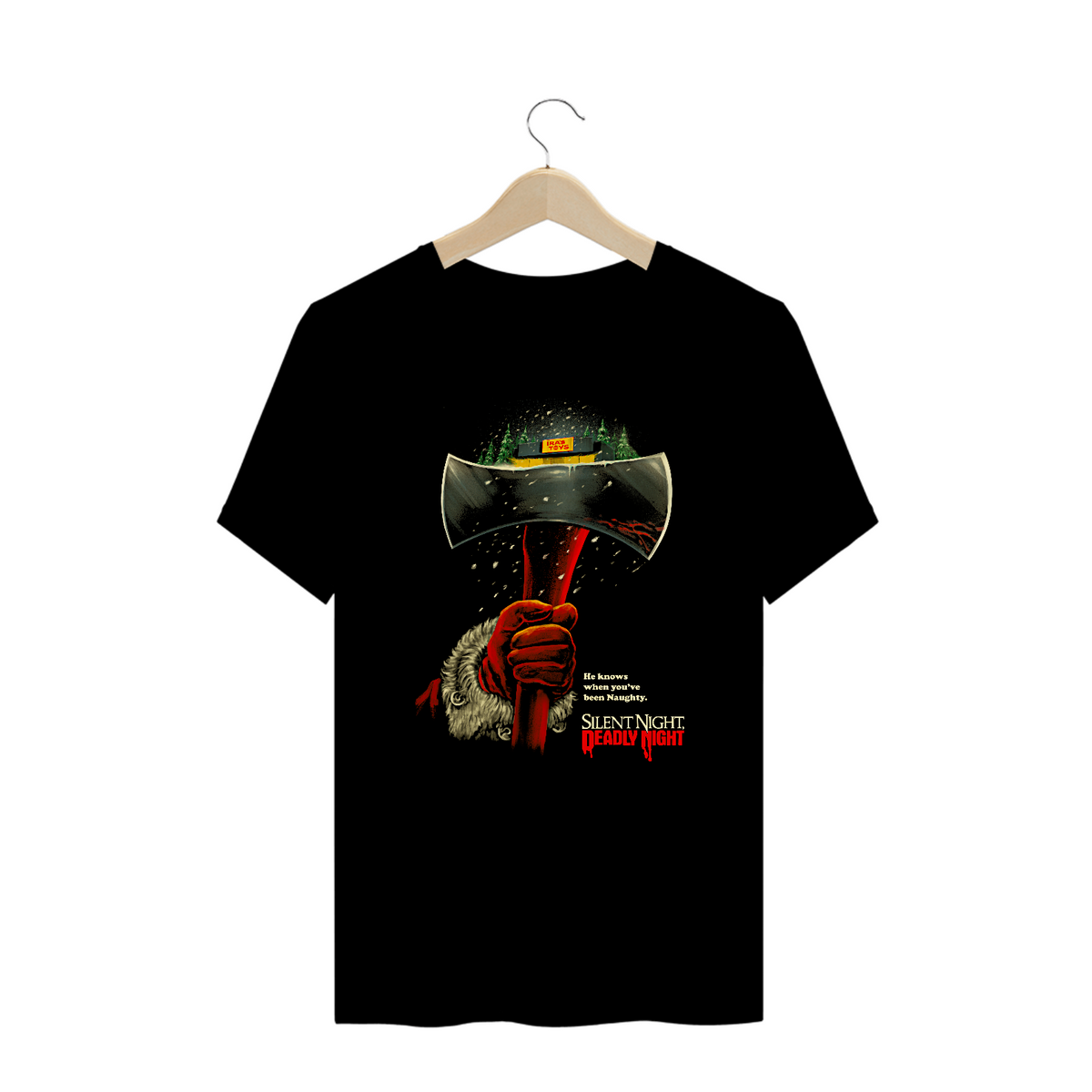 Nome do produto: Camiseta Plus Size Natal Sangrento Filme Terror Estampa 2# Exclusiva