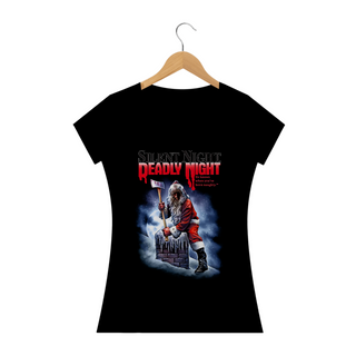 Camiseta Feminina Natal Sangrento Estampa 5# Filme Terror 