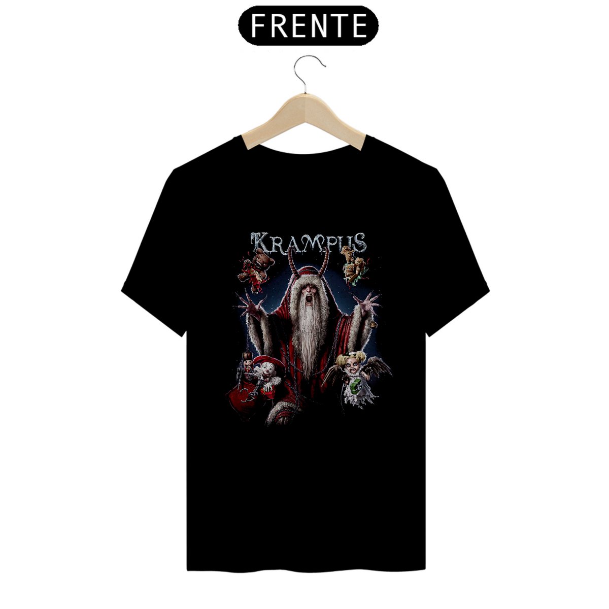 Nome do produto: Camiseta Krampus Estampa Filme Terror 