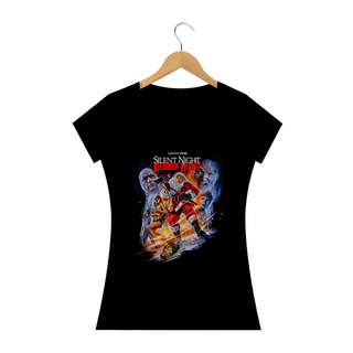 Camiseta Feminina Natal Sangrento Estampa 3# Filme Terror 